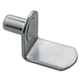 Product details  V159 Metal Shelf Supports with 1/4" Shank 8pk - Zinc Plated National Hardware V159-M Collection