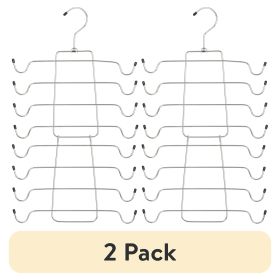 (2 pack) Folding Tank Top & Bra Hanger for Adult, Heavy Duty Metal, Space Saving